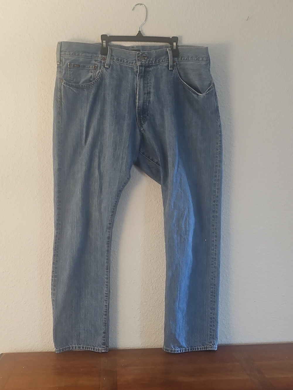 Polo by Ralph Lauren Light Blue Hampton Relax Straight Leg Jeans 38×32